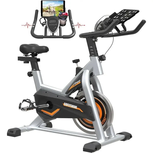 GOFLYSHINE Exercise Bikes Stationary,Exercise Bike Home Indoor Cycling Bike Home Cardio Gym,Workout Bike with Ipad Mount
