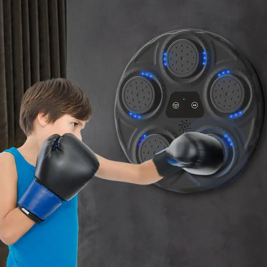 Smart Music Boxing Machine with Lights Wall Hanging Sanda Sandbag Wall Target For Kids Adults Sports Home Exercises Equipment