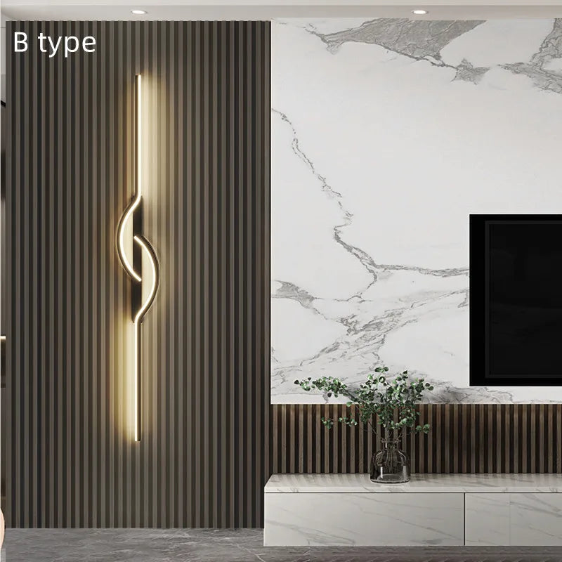 Led Bedside Wall Sconce Lamp For Living Room Bedroom Stair Modern Art Interior Wall Lights Light Fixture Night Lamps Home Decor