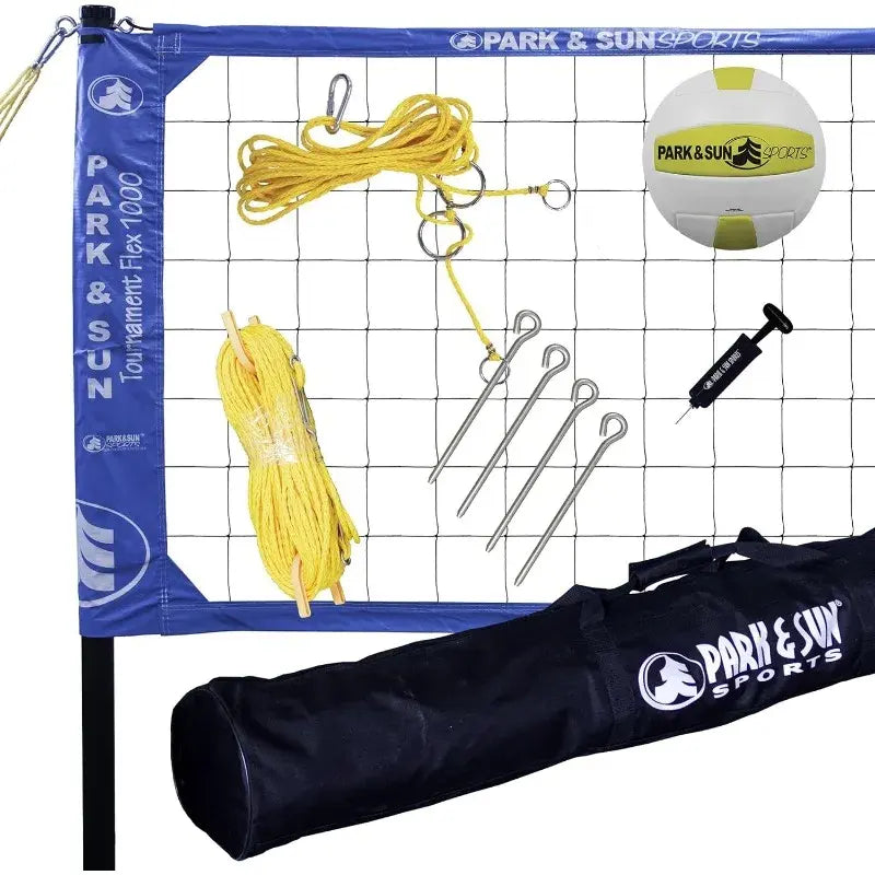 Sports Tournament Flex 1000: Portable Outdoor Volleyball Net System