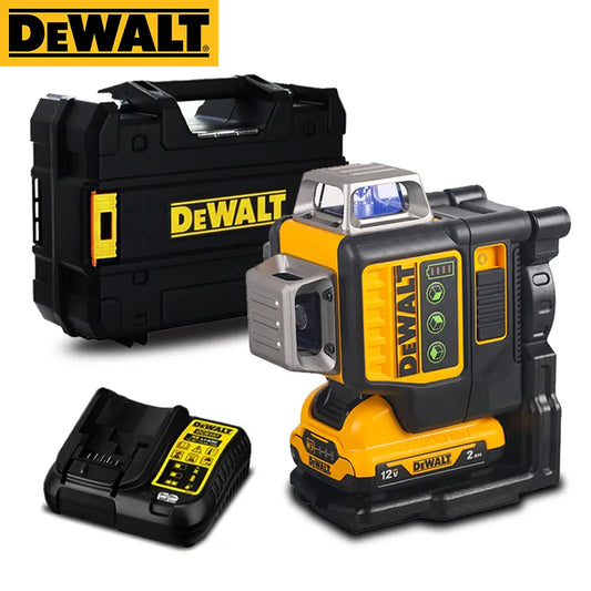 DEWALT 3D 12Lines Green Laser Level Vertical And Horizontal Indoor Outdoor Maker IP65 DW089LG Laser Level Battery Charger Set