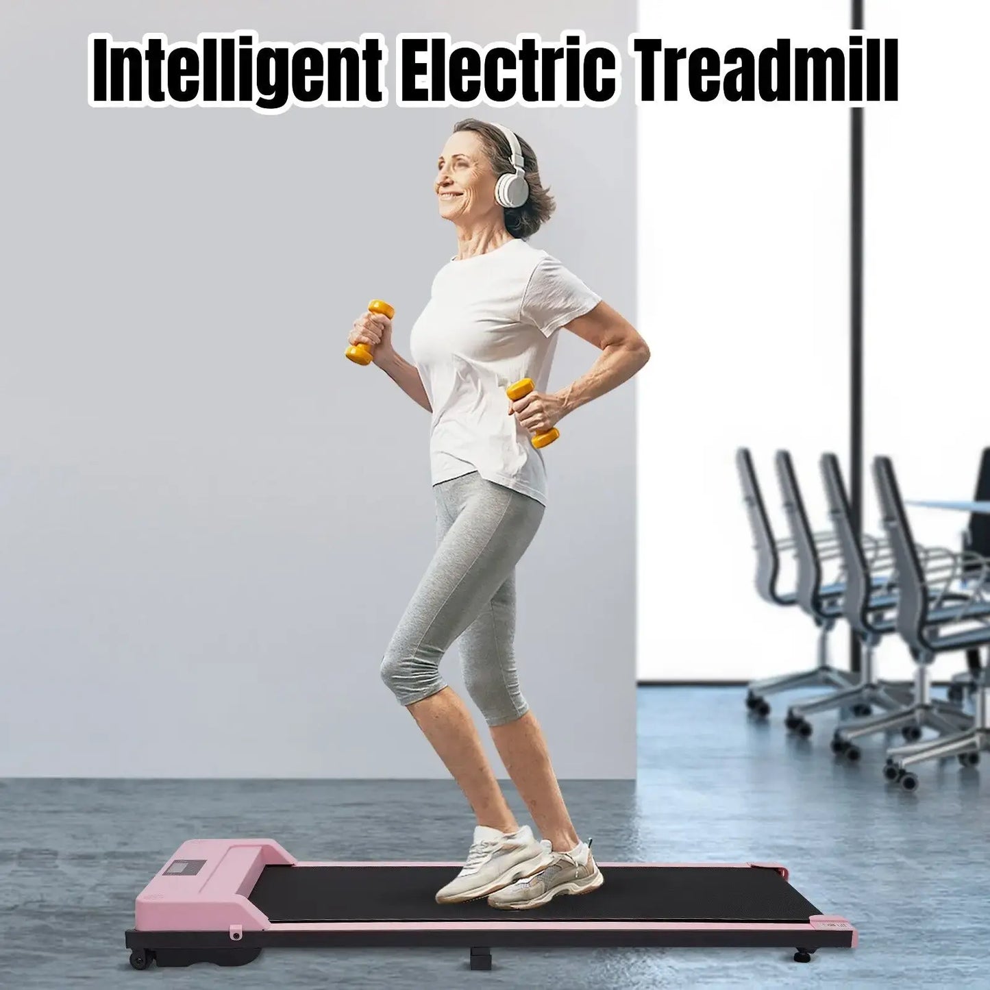 Treadmill for Exercise Equipment, Electric Walking and Running Machine, Sport Gym Equipment, Under Desk, Home for Weight Loss