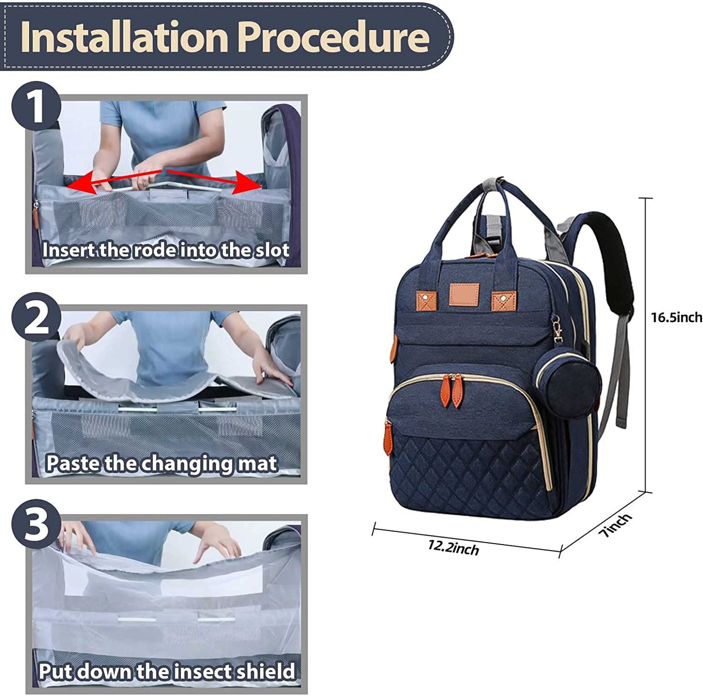 Changing Station Diaper Backpack