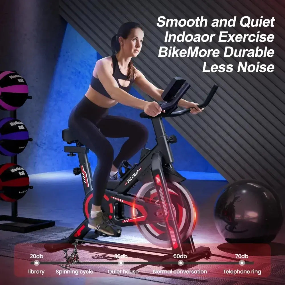 Tilibra Exercise Bike-Indoor Cycling Bike Stationary Bike for Home Gym, Cycle Bike With Digital Display