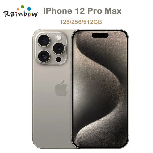 Original Apple iPhone 12 Pro Max 5G LTE Mobile Phone 6.7'' 6GB&128/256/512GB IOS A14 Bionic Hexa Core Triple 12MP Cellphone