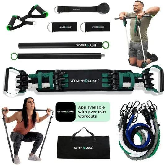 Original Portable Gym - Resistance Band Set - 200 lb Men's and Women's Resistance Band Set - Multifunctional Fitness Equipment