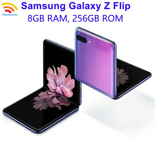 Samsung Galaxy Z Flip Foldable AMOLED 6.7" 8GB RAM 256GB ROM Snapdragon NFC Original 4G LTE 95% New Android Cell Phone